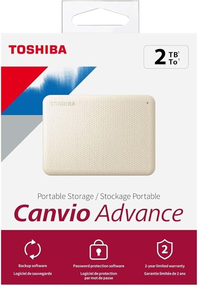 Toshiba Canvio Advance 2TB Portable External Hard Drive USB 3.0 - Image 10