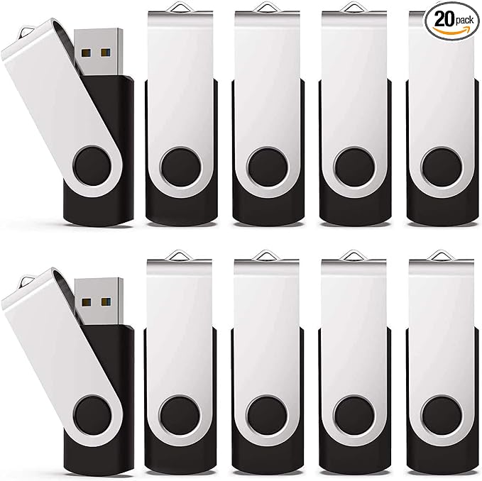KEXIN 64GB Flash Drive 20 Pack Flash Drive Bulk USB Thumb Drive 64 GB USB Drive by Home