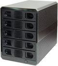 5 Bay USB 3.2 Type-C 10Gbps Daisy-Chain Hard Drive Enclosure DAS, Support 120TB by IOCrest