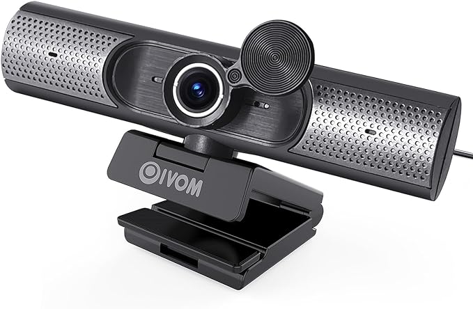 Webcam With Microphone and Speaker, 1080P Web Camera by Oivom