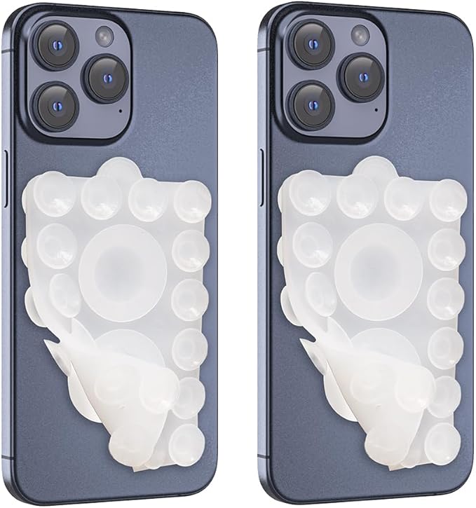 ZYCCER Double Sided Silicone Suction Phone Holder Mount, Compatible by ZYCCER