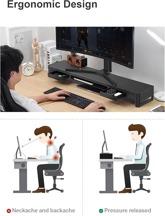 meatanty Dual Monitor Stand Riser - Image 4