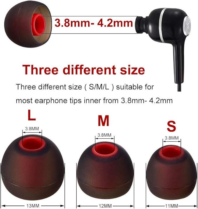 Earbud Tips Soft Silicone Earbuds Replacement Tips Fit - Image 7