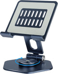 Foldable Aluminum Tablet Stand for Desk, 360° Swivel iPad & Tablet Holder – by SOJUNER