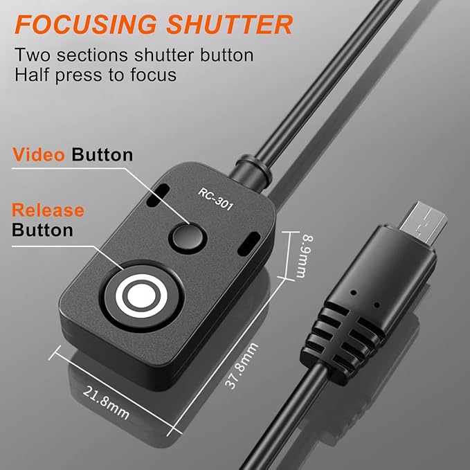 Small Release Shutter Remote Control Cable RC-301 S2 - Image 4