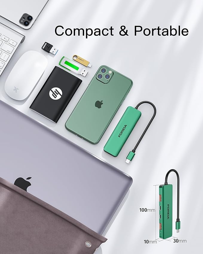 USB C Hub, 10Gbps USB 3.1 Adapter - Image 3