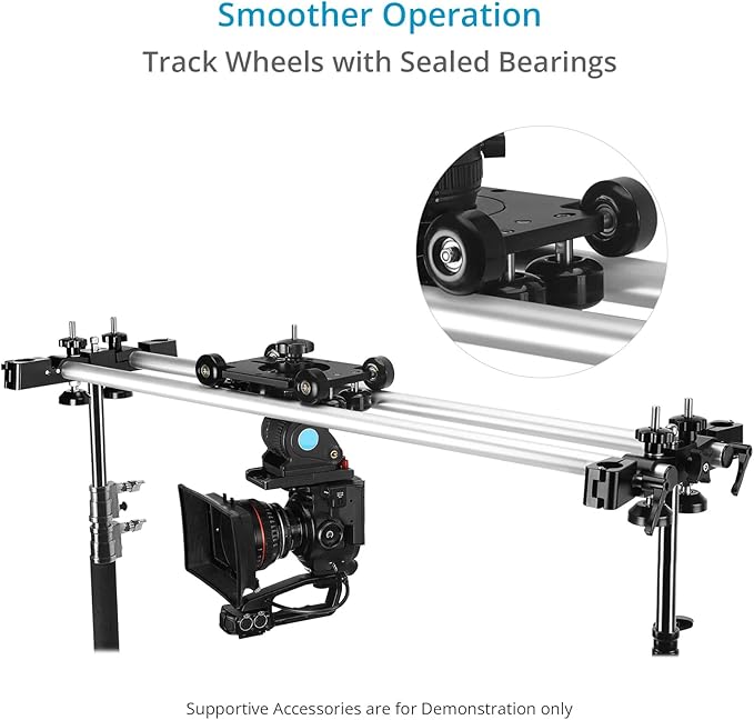 PROAIM Polaris Mini Portable Video Camera Dolly w Universal Track Ends | - Image 7