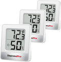 ThermoPro TP49 3 Pieces Digital Hygrometer Indoor Thermometer Humidity Meter by ThermoPro