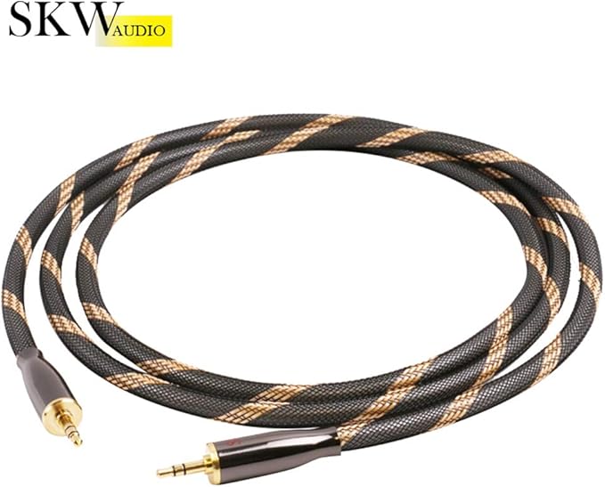 SKW Audiophiles High Gauge AUX Cable 3.5mm Male to Male Jack Cable - Image 2