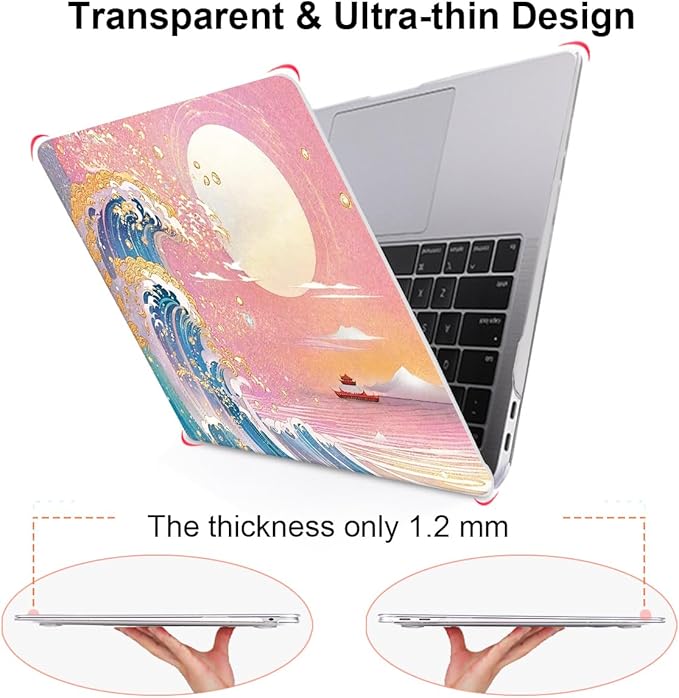 Compatible with 2018 2019 2020 2021 MacBook Air 13 inch Case M1 A2337 A2179 - Image 5