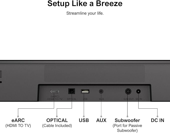 ULTIMEA 5.1ch Sound Bar with Dolby Atmos, Surround Sound System - Image 8