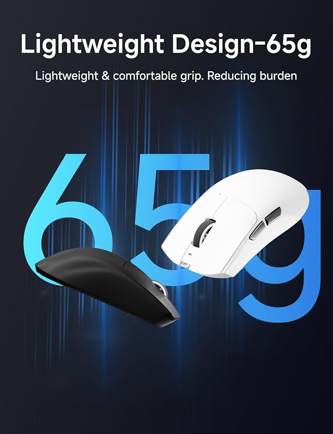 S9 Pro Wireless Gaming Mouse, 59G Ergonomic Computer Mouse, Triple Modes - Image 8