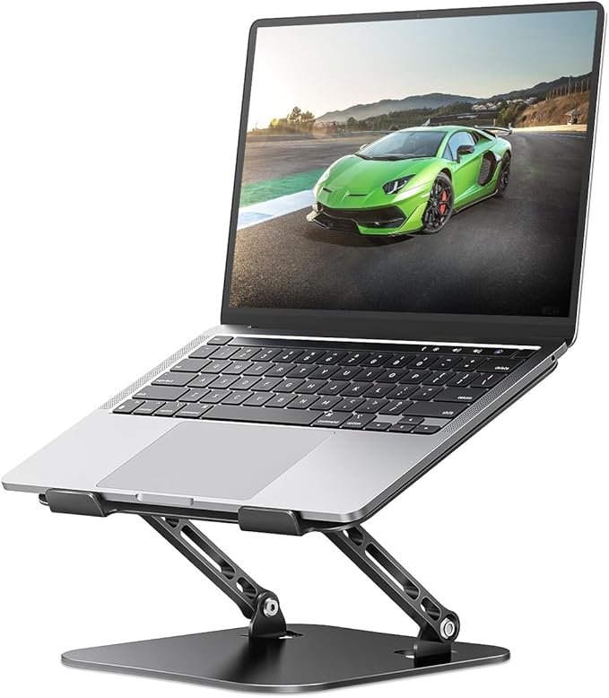 Adjustable Laptop Stand for Desk, Aluminum Portable Laptop Stand, Lightweight by Orlian