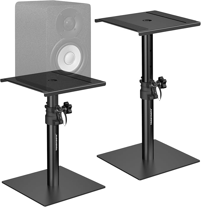 Set of 2 Desktop Studio Monitor Speaker Stands Bookshelf Speaker Stands by Vondynote