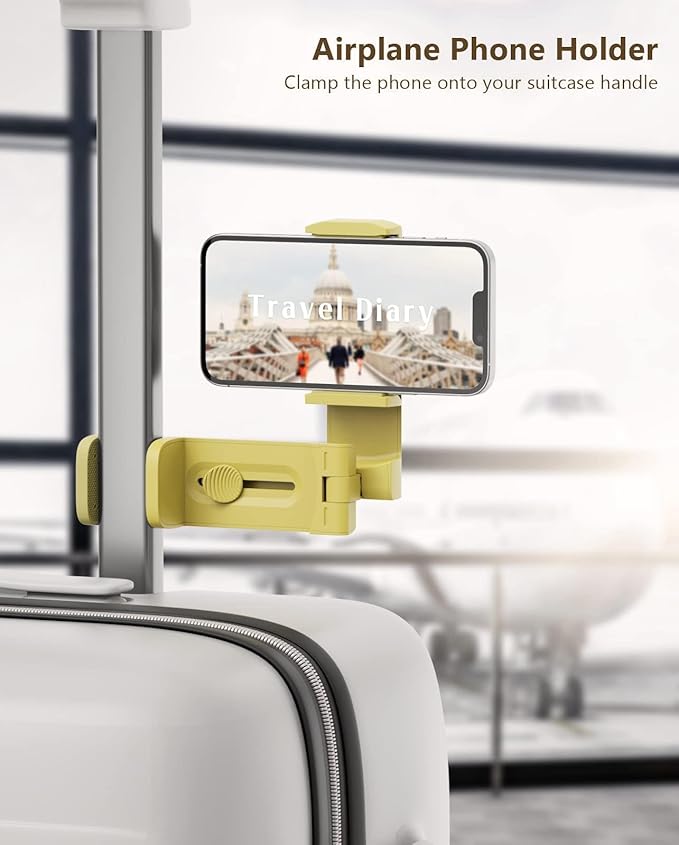 MiiKARE Airplane Travel Essentials Phone Holder, Universal Handsfree Phone Mount - Image 2