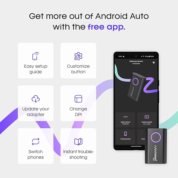 AAWireless Two - Android Auto Wireless Adapter - Convert Factory Wired Android - Image 7