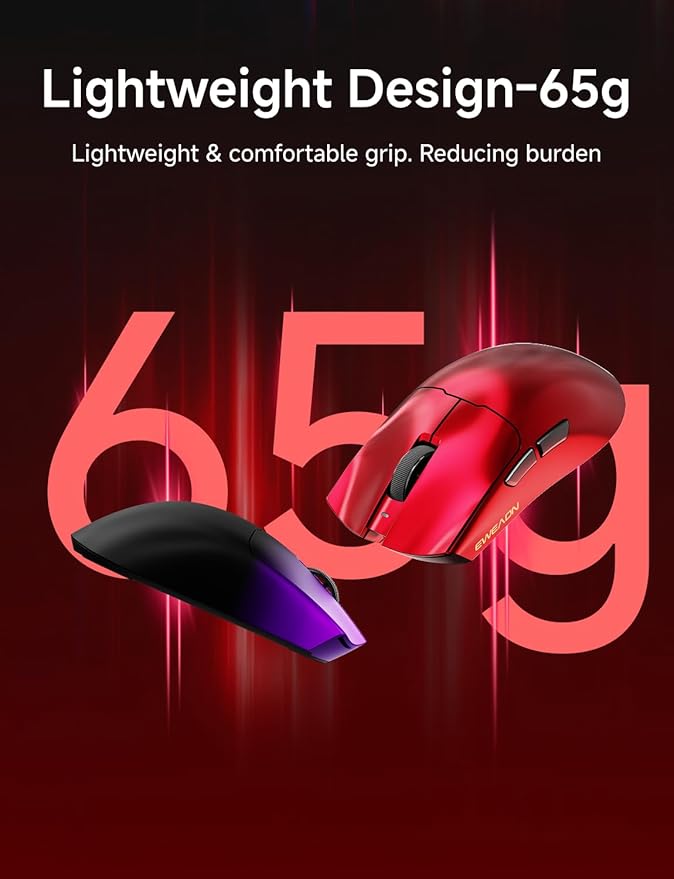 S9 Ultra Wireless Gaming Mouse, 59G Ergonomic Computer Mouse, Triple Modes - Image 8