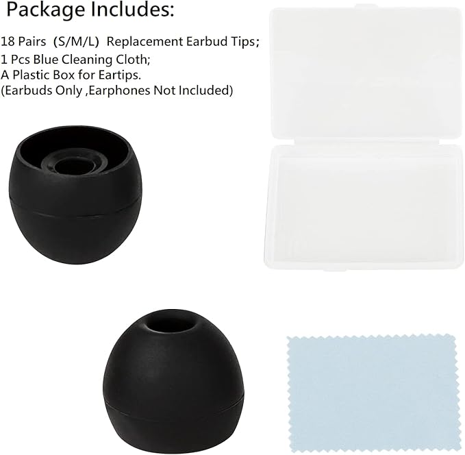 Silicone Earbud Replacement Tips Earbud Tips Ear Bud Covers - Image 6