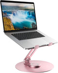Swivel Laptop Stand for Desk, Adjustable Height Aluminum Computer Stand by Epherie