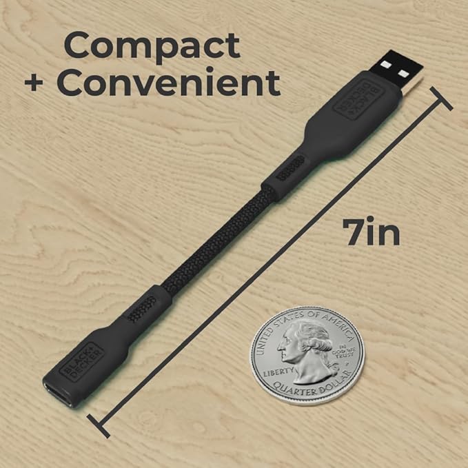BLACK+DECKER USB C to USB Adapter, Type C Female to USBA Male OTG Cable USBA to - Image 8
