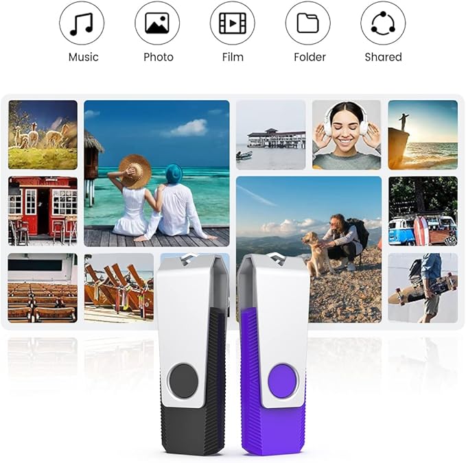 Aiibe 5 Pack 64GB USB 3.0 Flash Drive 64GB USB 3.0 Drive 5 Pack Thumb Drive - Image 8
