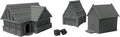 Paintable Tabletop Miniature Little Town Building Terrains Compatible - 18mm by HAUTICO