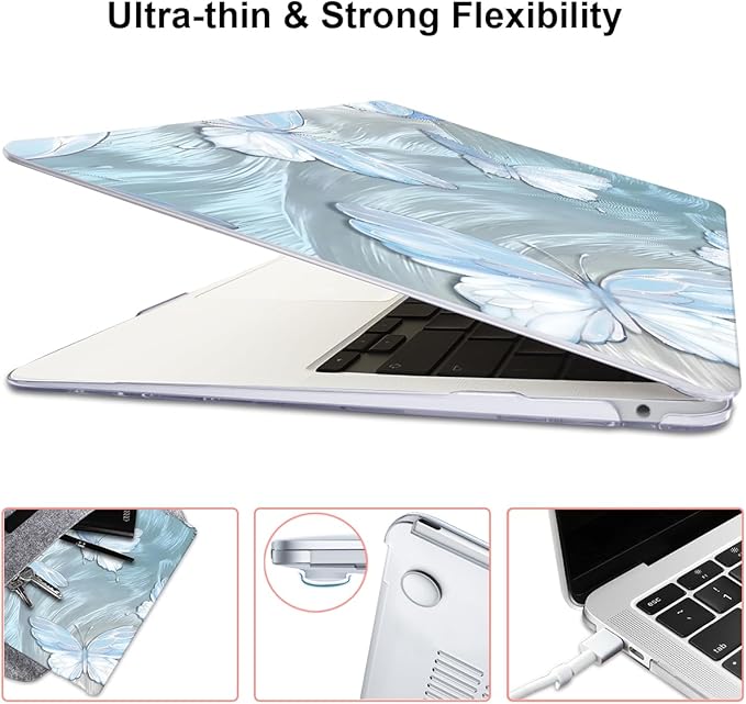 Compatible with 2021 2020 MacBook Air 13 inch Case M1 A2337 A2179 A1932 2018 - Image 6