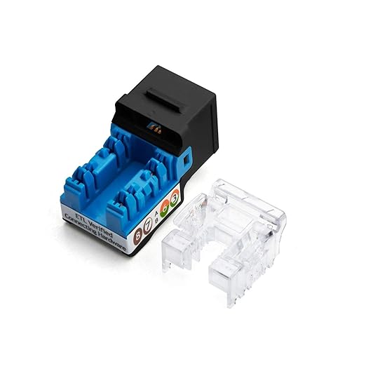 trueCABLE Cat6A Keystone Jack, Unshielded, 90 Degree Punch-Down, UL Listed - Image 2