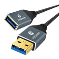 USB 3.0 Extension 6.6FT, USB Male to Female USB 3.0 Extender Cable by Thzzhnno