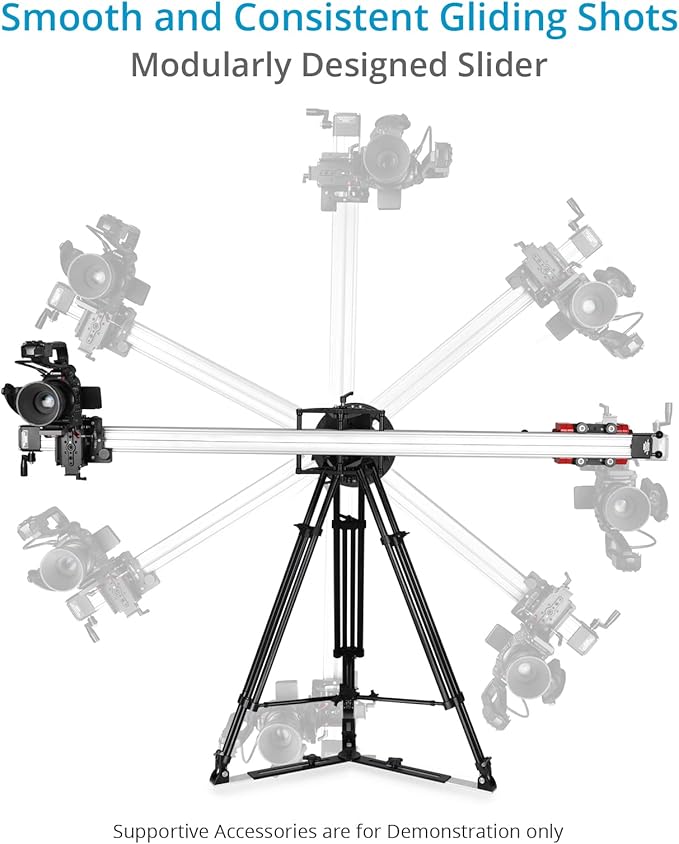 Proaim Cambird Pro 4-in-1 Gear. 6ft Video Camera Slider. Portable Mini Jib. - Image 4
