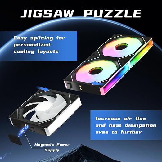 Jungle Leopard Interstellar V1 120mm Case Fan, Infinity Mirror Module - Image 6