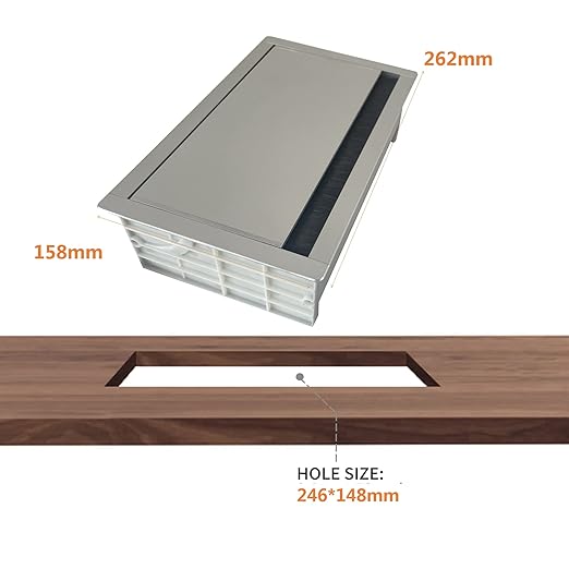 ZESHAN Conference Table Power hub Desktop pop up Outlet - Image 5
