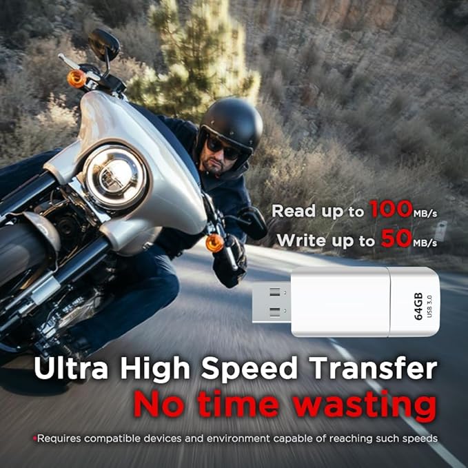 GIGASTONE 64GB Flash Drive, Z60NB USB 3.2 Gen 1, Ultra Fast, Retractable - Image 5