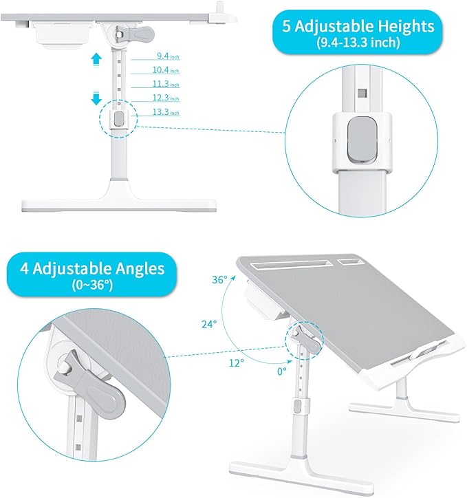 KLEAR Foldable Laptop Bed Tray Desk - Image 2