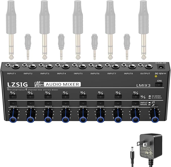 LZSIG Audio Mixer, Stereo Line Mixer - Image 9