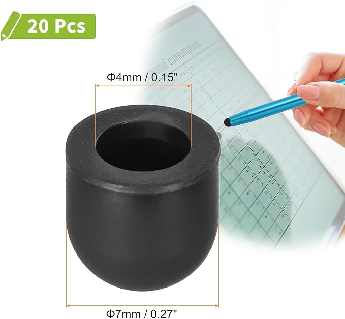 MECCANIXITY 20Pcs Replacement Stylus Pen Tips 7mm Conductive Capacitive Touch - Image 2