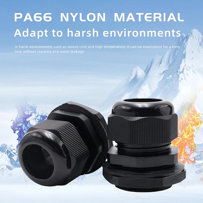 Cable Glands-PENGLIN 10PCS NPT Nylon Cable Connector 1-1/4", Strain Relief Cord - Image 4