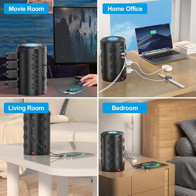 Power Strip Tower Surge Protector - Image 5