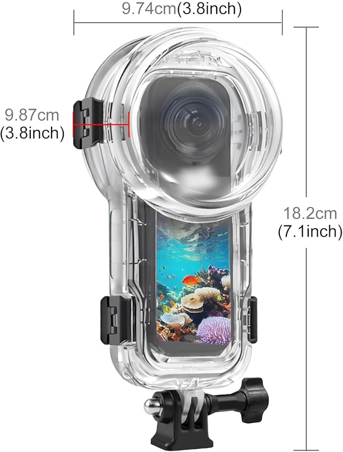 PULUZ Invisible Dive Case for Insta360 X5, Waterproof Case Diving Housing Cover - Image 2