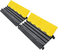 Rubber Cable Protector Ramp, Heavy Floor Cable Wire Cord Cover Speed Bumps by OranLite