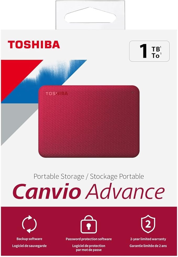 Toshiba Canvio Advance 1TB Portable External Hard Drive USB 3.0 - Image 10