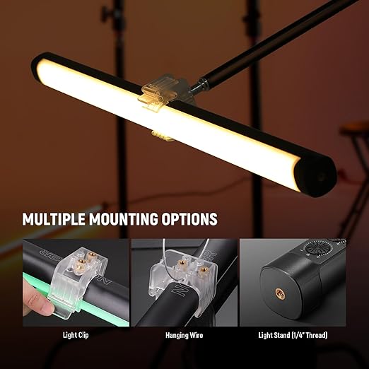NEEWER TL60 RGB Tube Light, 20W Full Color RGBWW LED Video Lighting Wand Stick - Image 9