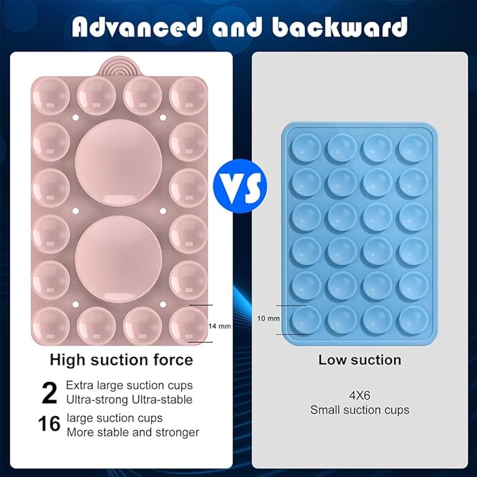 Double Sided Silicone Suction Phone Holder Mount, Compatible - Image 5