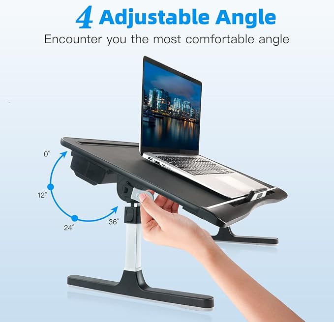 Laptop Bed Tray Table, Adjustable Laptop Desk - Image 5
