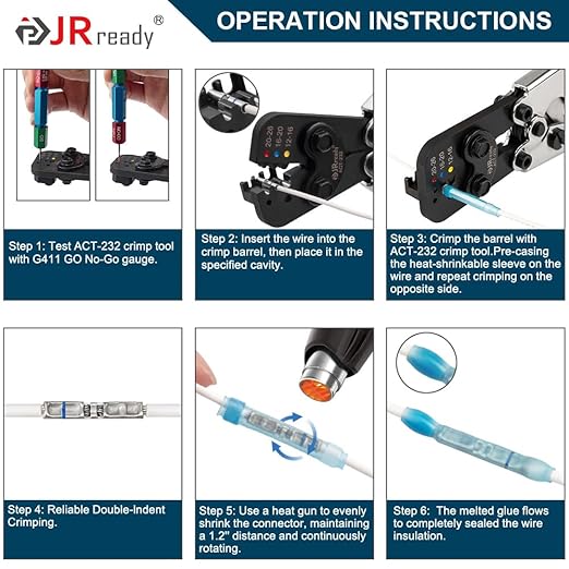 JRready ST6385-12-50 M81824/1 Series Waterproof Heat-Shrinkable Splice Yellow - Image 6