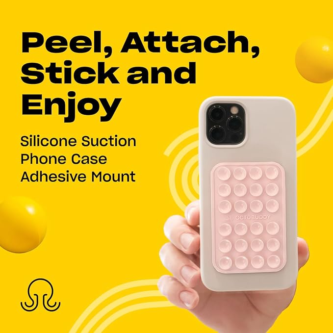 Classic - Silicone Suction Phone Case Adhesive Mount - Hands-Free, Strong Grip - Image 2