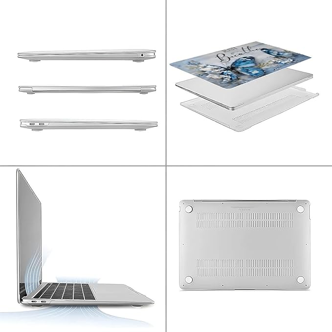 Compatible with MacBook Air 13.3 13.6 Inch Case 2022 2021 2020 2019 Plastic - Image 3
