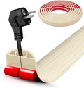 Floor Cord Cover Self Adhesive Cord Hider, 20FT Cable Management, Extension by DBHXXMB-HH