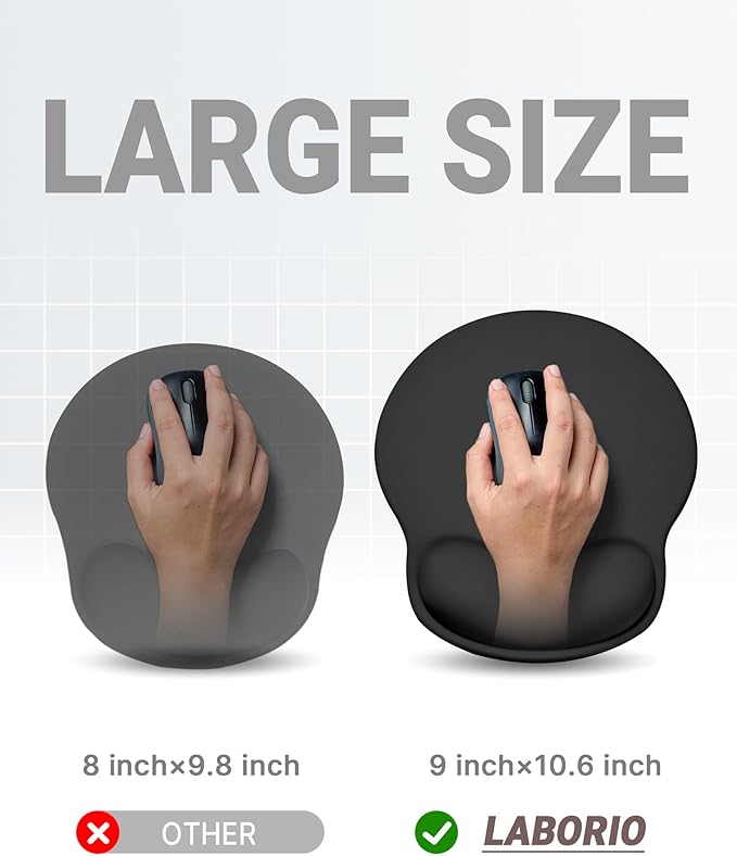 Ergonomic Mouse Pad with Wrist Rest, Large Mousepad, Wrist Support Mouse Mat - Image 4