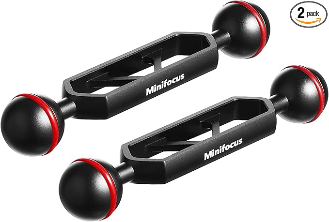 MINIFOCUS 5" Double Ball Aluminum Extension Arm, Waterproof and Rustproof by MINIFOCUS